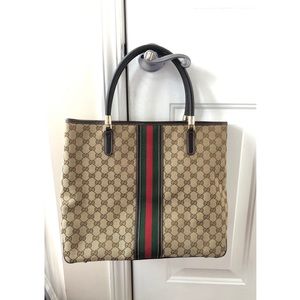 Authentic Vintage Gucci Sherry Line Tote